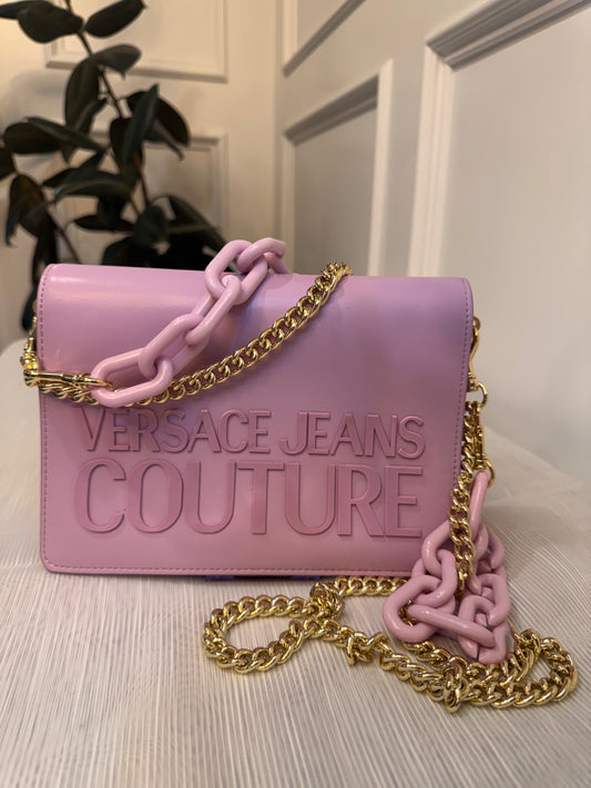 Versace Jeans Couture Purple Chain Strap Crossbody